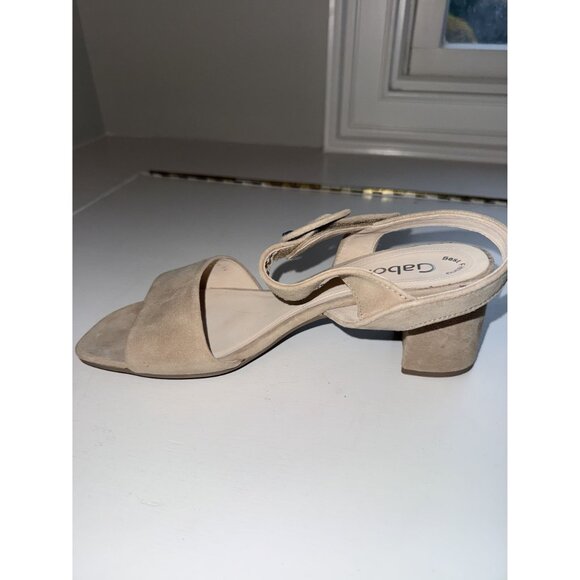 Gabor Kooky Platform Sandal Beige Suede Woman's Size US 9 NEW [jb] - Picture 14 of 16